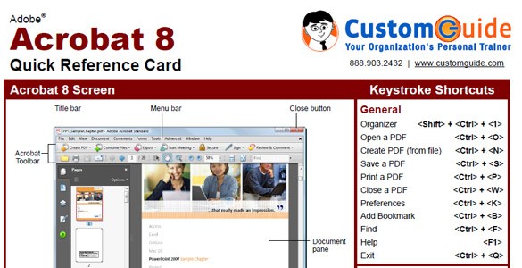 Adobe Acrobat 8 Quick Reference