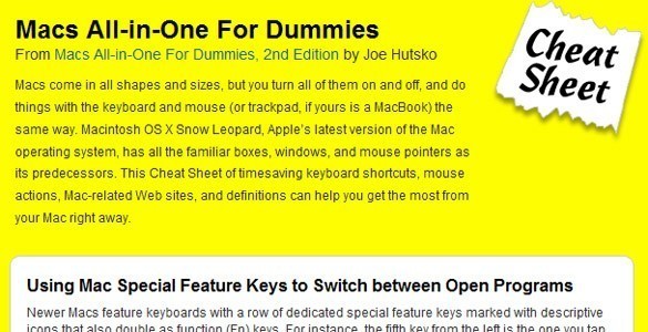 Macs All-in-one for dummies