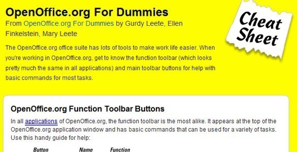 OpenOffice.org for dummies